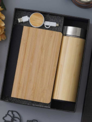 Bamboo Bottle USB Combo Gift