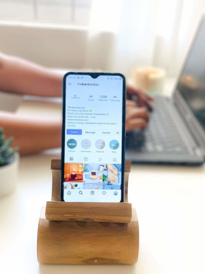 Bamboo Mobile Holder