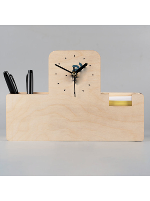 Customized Wooden Table Clock